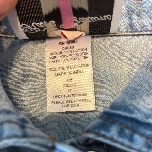 Denim and Pastel Layered Dress - Picture 10 of 15